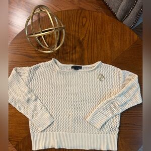 Sanctuary cream colored open knit sweater